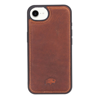 Carter Detachable Leather Wallet Case – iPhone 16e, Golden Brown - BlackBrook Case