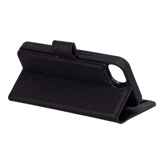 Carter Detachable Leather Wallet Case – iPhone 16e, Pebble Black - BlackBrook Case