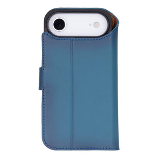 Carter Detachable Leather Wallet Case – iPhone 17 Air, Blue - UnBranded