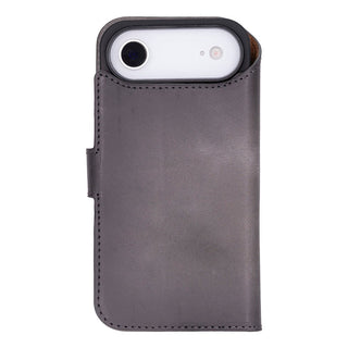 Carter Detachable Leather Wallet Case – iPhone 17 Air, Gray - UnBranded