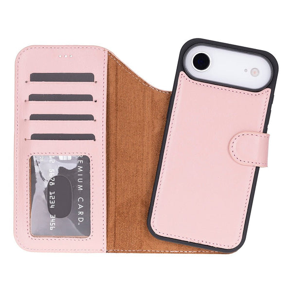 Carter Detachable Leather iPhone Air Wallet Case, Pink