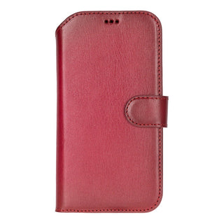 Carter Detachable Leather Wallet Case – iPhone 17 Air, Red - UnBranded
