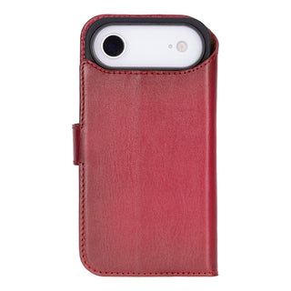 Carter Detachable Leather Wallet Case – iPhone 17 Air, Red - UnBranded