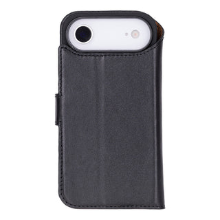 Carter Detachable Leather Wallet Case – iPhone 17 Air, Rustic Black - UnBranded