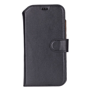 Carter Detachable Leather Wallet Case – iPhone 17 Air, Rustic Black - UnBranded