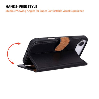 Carter Detachable Leather Wallet Case – iPhone 17 Air, Rustic Black - UnBranded