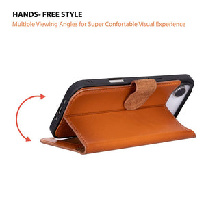 Carter Detachable Leather Wallet Case – iPhone 17 Air, Rustic Tan - UnBranded