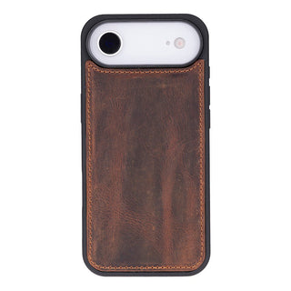 Carter Detachable Leather Wallet Case – iPhone 17 Air, Saddle Brown - UnBranded