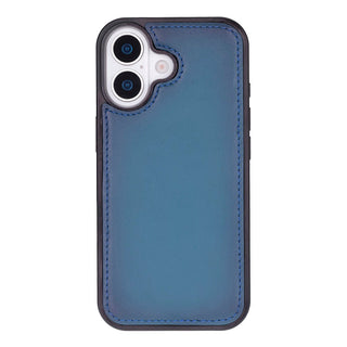 Carter Detachable Leather Wallet Case – iPhone 17, Blue - UnBranded