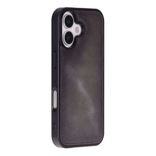 Carter Detachable Leather Wallet Case – iPhone 17, Gray - UnBranded