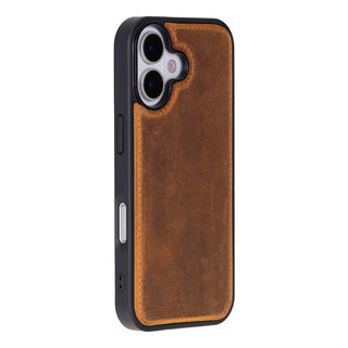Carter Detachable Leather Wallet Case – iPhone 17, Moccasin - BlackBrook Case
