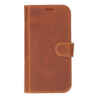 Carter Detachable Leather Wallet Case – iPhone 17, Moccasin - BlackBrook Case