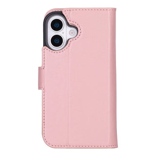 Carter Detachable Leather Wallet Case – iPhone 17, Pink - UnBranded