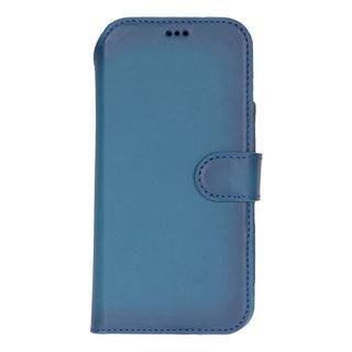 Carter Detachable Leather Wallet Case – iPhone 17 Pro Max, Blue - UnBranded