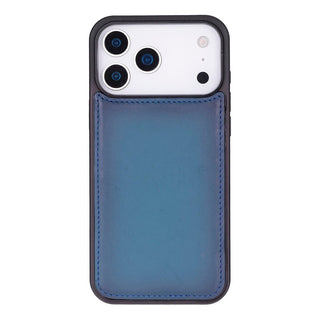 Carter Detachable Leather Wallet Case – iPhone 17 Pro Max, Blue - UnBranded