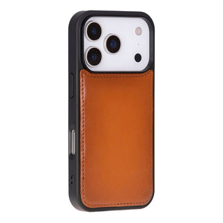 Carter Detachable Leather Wallet Case – iPhone 17 Pro Max, Rustic Tan - UnBranded