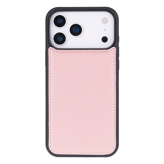 Carter Detachable Leather Wallet Case – iPhone 17 Pro, Pink - UnBranded