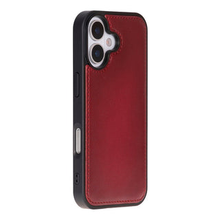 Carter Detachable Leather Wallet Case – iPhone 17, Red - UnBranded