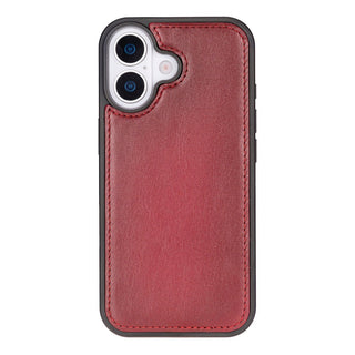 Carter Detachable Leather Wallet Case – iPhone 17, Red - BlackBrook Case