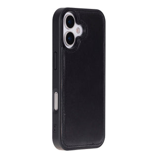 Carter Detachable Leather Wallet Case – iPhone 17, Rustic Black - UnBranded