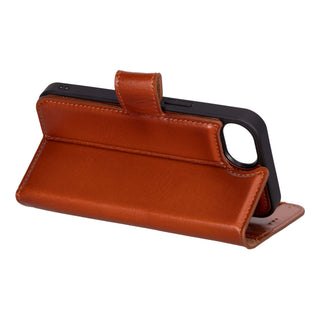 Carter Detachable Leather iPhone 17e Wallet Case, Burnished Tan - BlackBrook Case