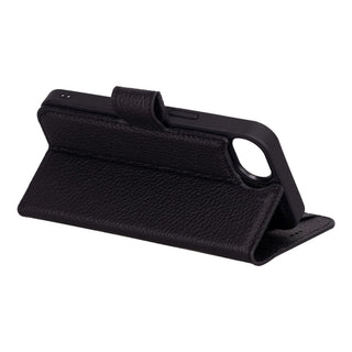 Carter Detachable Leather iPhone 17e Wallet Case, Pebble Black - BlackBrook Case