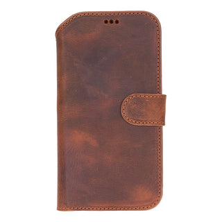 Carter Detachable Leather Wallet Case – iPhone Air, Saddle Brown - UnBranded
