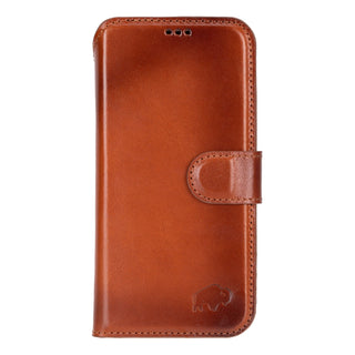 Carter Detachable Leather Wallet Case – Pixel 10, Burnished Tan - BlackBrook Case