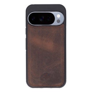 Carter Detachable Leather Wallet Case – Pixel 10, Distressed Coffee - BlackBrook Case