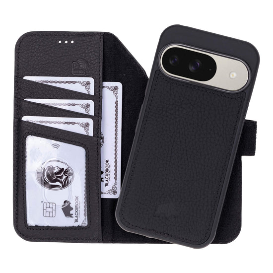 Carter Leather Wallet Case Pebble Black Google Pixel 10 premium leather wallet case combining protection organization and everyday carry convenience