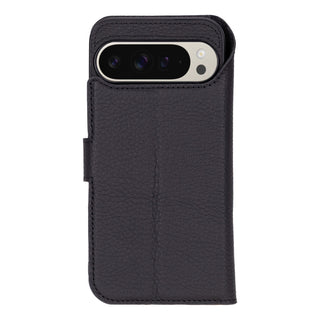 Carter Detachable Leather Wallet Case – Pixel 10 Pro, Pebble Black - BlackBrook Case