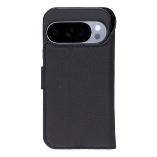 Carter Detachable Leather Wallet Case – Pixel 10 Pro, Pebble Black - BlackBrook Case