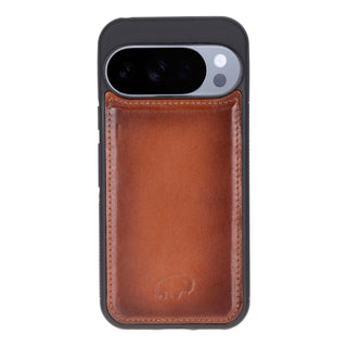 Carter Detachable Leather Wallet Case – Pixel 10 Pro XL, Burnished Tan - BlackBrook Case