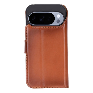Carter Detachable Leather Wallet Case – Pixel 10 Pro XL, Burnished Tan - BlackBrook Case