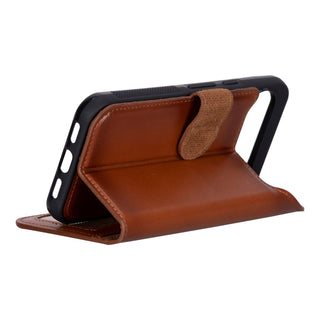 Carter Detachable Leather Wallet Case – Pixel 10 Pro XL, Burnished Tan - BlackBrook Case