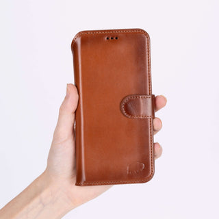 Carter Detachable Leather Wallet Case – Pixel 10 Pro XL, Burnished Tan - BlackBrook Case