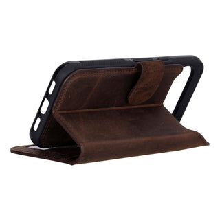 Carter Detachable Leather Wallet Case – Pixel 10 Pro XL, Distressed Coffee - BlackBrook Case