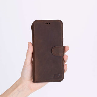 Carter Detachable Leather Wallet Case – Pixel 10 Pro XL, Distressed Coffee - BlackBrook Case