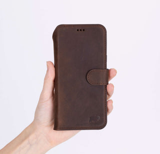 Carter Detachable Leather Wallet Case – Pixel 10 Pro XL, Distressed Coffee - BlackBrook Case