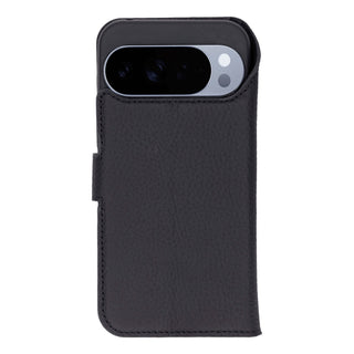 Carter Detachable Leather Wallet Case – Pixel 10 Pro XL, Pebble Black - BlackBrook Case