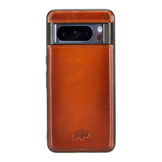 Carter Detachable Leather Wallet Case – Pixel 8 Pro, Burnished Tan - BlackBrook Case
