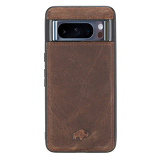 Carter Detachable Leather Wallet Case – Pixel 8 Pro, Distressed Coffee - BlackBrook Case