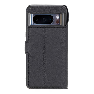 Carter Detachable Leather Wallet Case – Pixel 8 Pro, Pebble Black - BlackBrook Case
