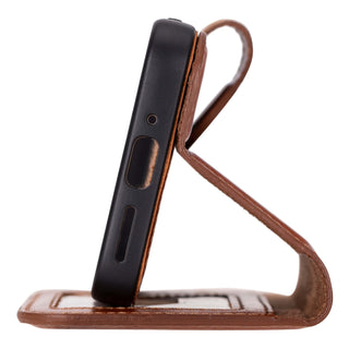 Carter Detachable Leather Wallet Case – Pixel 9, Burnished Tan - BlackBrook Case