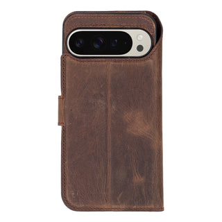 Carter Google Pixel 9 Pro Wallet Case, Distressed Coffee - BlackBrook Case