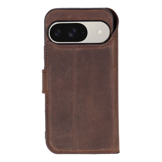 Carter Google Pixel 9 Wallet Case, Distressed Coffee - BlackBrook Case