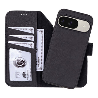 Carter Google Pixel 9 Wallet Case, Pebble Black - BlackBrook Case