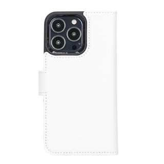 Carter iPhone 13 Mini Detachable Wallet Case, Fiesta White - Bouletta