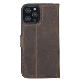 Carter iPhone 13 PRO Detachable Wallet Case, Dark Brown - Bouletta