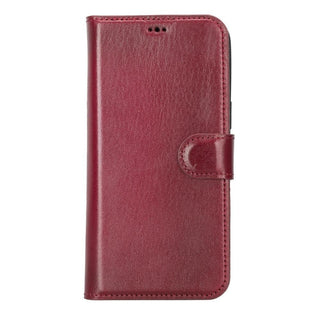 Carter iPhone 14 Detachable Wallet Case, Vegetal Red - Bouletta